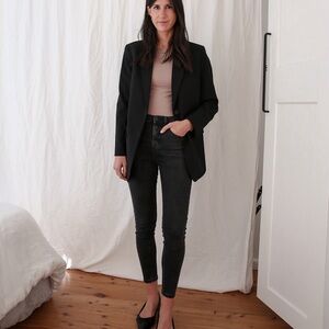 Everlane The Short Sleeve Crew Neck Bodysuit in Taupe: Medium NWT